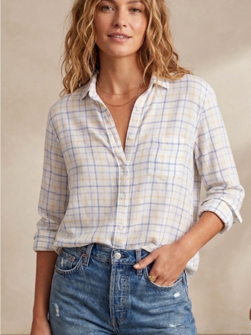 Frank & Eileen Top Blouse Button-Down Shirt